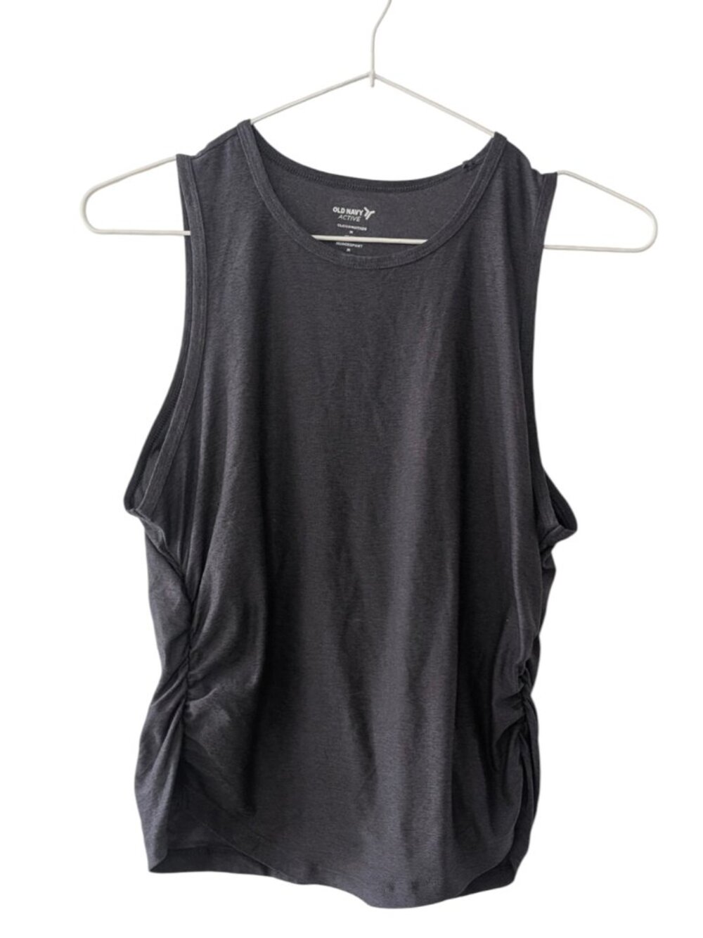Old Navy CloudMotion Ruched Side Muscle Tank Top